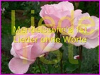 Click to view Miss Denise Hewitt - Classical Music Video - Mendelssohn Song without Words - Opus 19 - Number 1